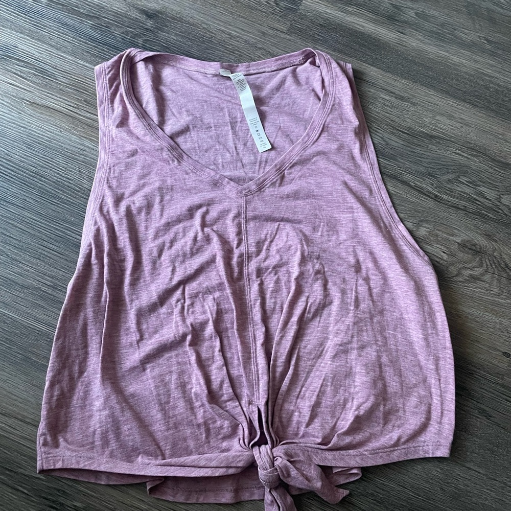 lululemon athletica Light Purple Tie-Front Tank Top